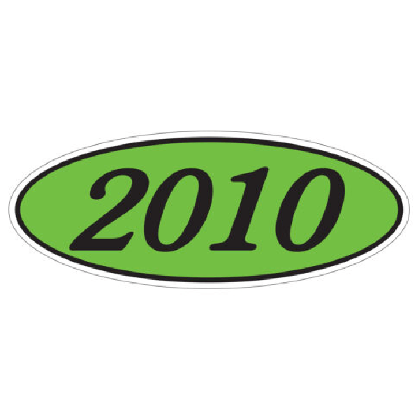 EZ-Line Oval Model Windshield Year Stickers For Auto Glass - Custom Dealer Solutions-EZ-OC-05
