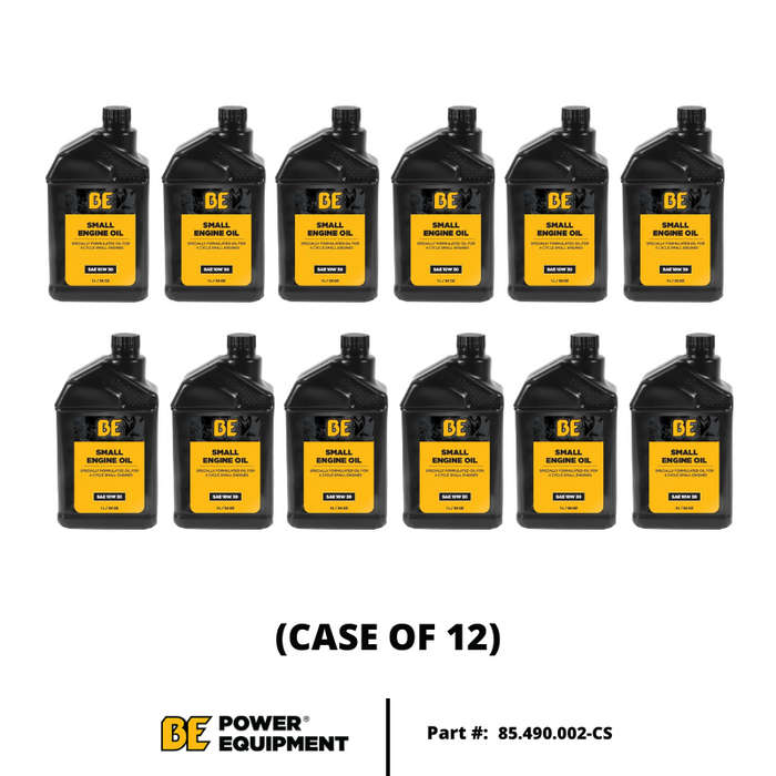 BE Power Equipment (85.490.002) SAE 10W30W Engine Oil (1L / 35.2oz) - Case of 12
