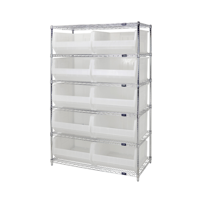 Quantum WR6-957CL Hulk 24" Container Wire Shelving System