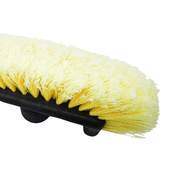 Medium-Soft 5 Corner Car Wash Brush Head (Yellow) [Case of 10]