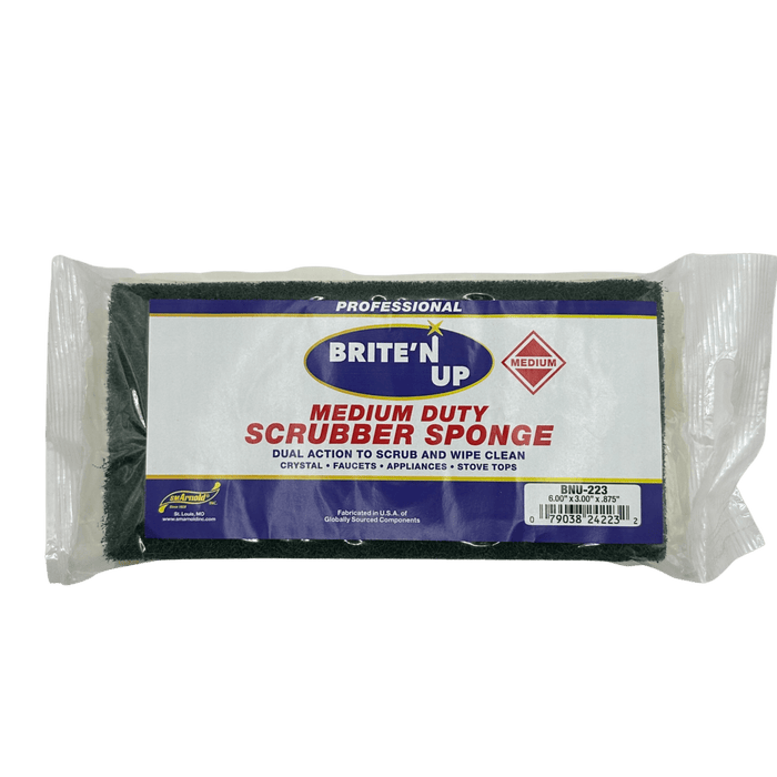 Brite N' Up Medium Duty Scrubber Sponge - Custom Dealer Solutions-BNU-223