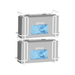 Double Wire Glove Box Dispenser (White) - Custom Dealer Solutions-552