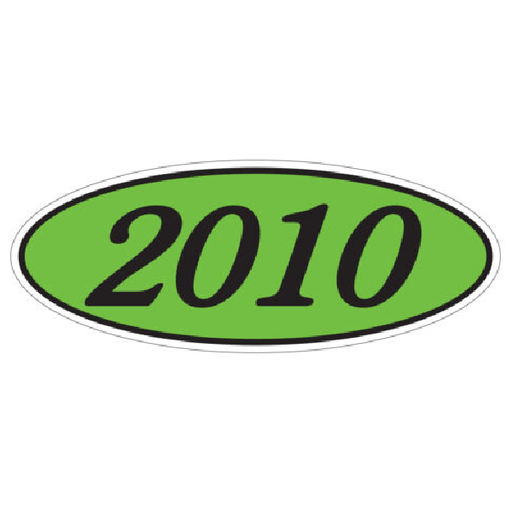 EZ-Line Oval Model Windshield Year Stickers For Auto Glass - Custom Dealer Solutions-EZ-OC-05