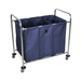 Industrial Divided Canvas Bag Laundry Cart (3 Sections) - Custom Dealer Solutions-HL15