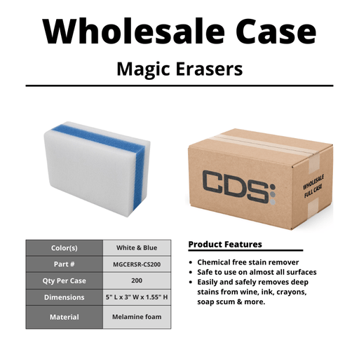 Magic Erasers [Case of 200] - Custom Dealer Solutions-MGCERSR-CS200