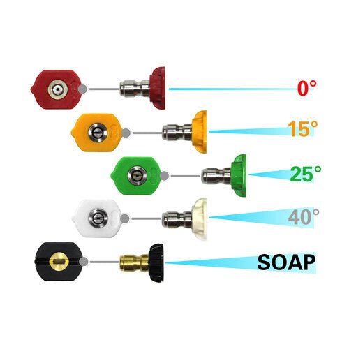 MaxShine Pressure Washer Spray Nozzle Tips - Custom Dealer Solutions-701202