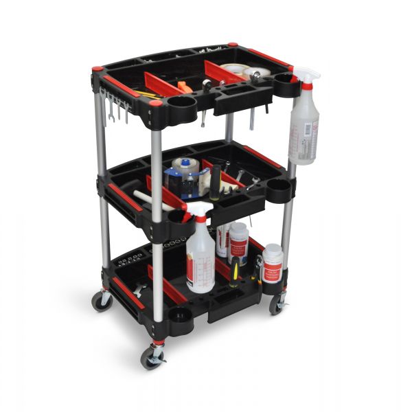 Mechanic's Three-Shelf Cart - Custom Dealer Solutions-MC-3