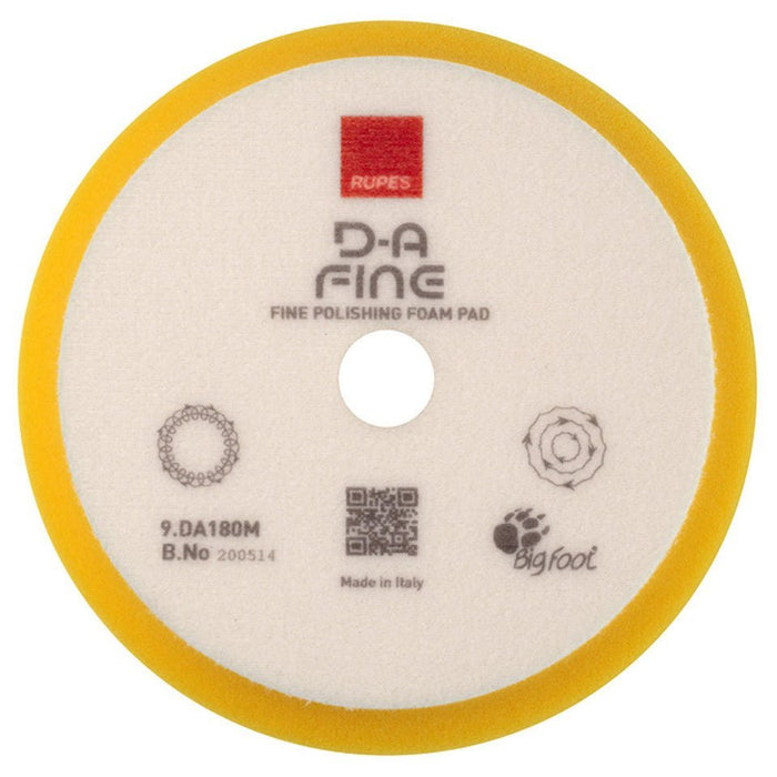 Rupes DA Fine Foam Pad (Yellow) - Custom Dealer Solutions-9.DA180M