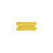 Yellow Single Edge Plastic Razor Blades (100 Pack) - Custom Dealer Solutions-PSEYLW-100